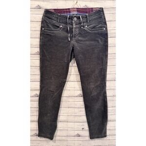 KUHL Womens  Corduroy Pant Sz 8 Short Charcoal Gray Trail Drawstring Outdoor
